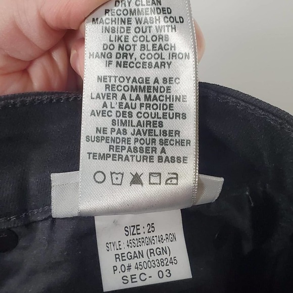 Joe's Jeans The Charlie High Rise Skinny Ankle Jeans Black Size 25 - Picture 9 of 12